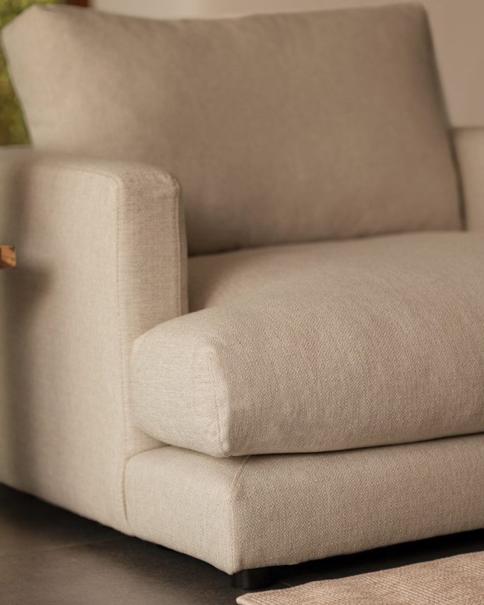 Light gray armchair, 105cm in size.