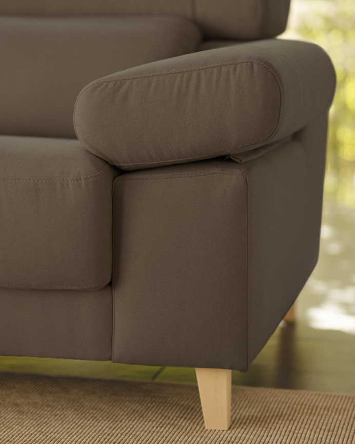 Dark gray sofa in various sizes