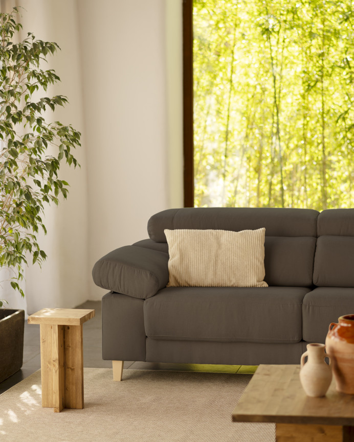 Dark gray sofa in various sizes