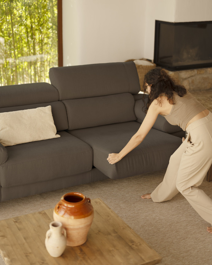 Dark gray sofa in various sizes