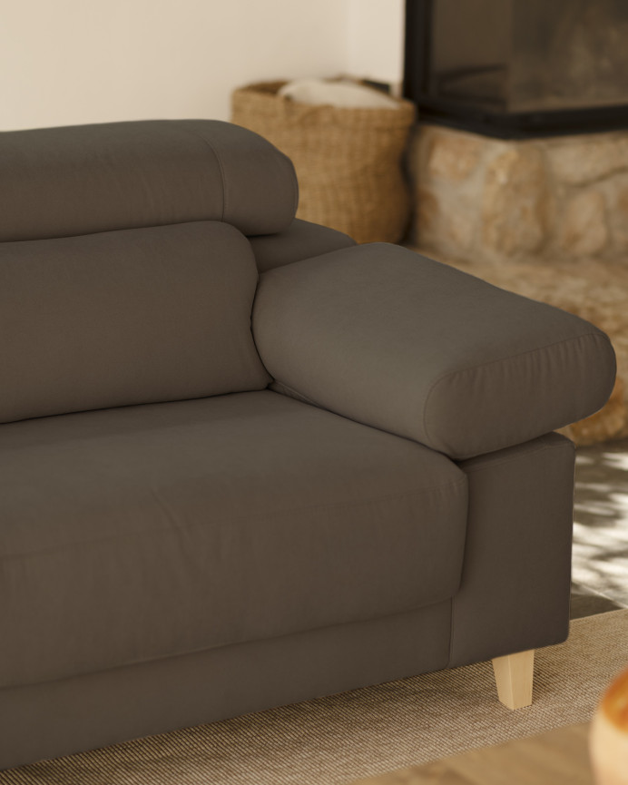 Dark gray sofa in various sizes