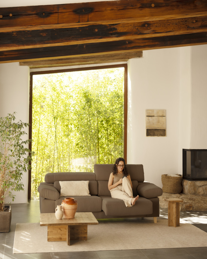 Brown taupe sofa in various sizes