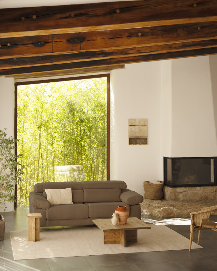 Brown taupe sofa in various sizes