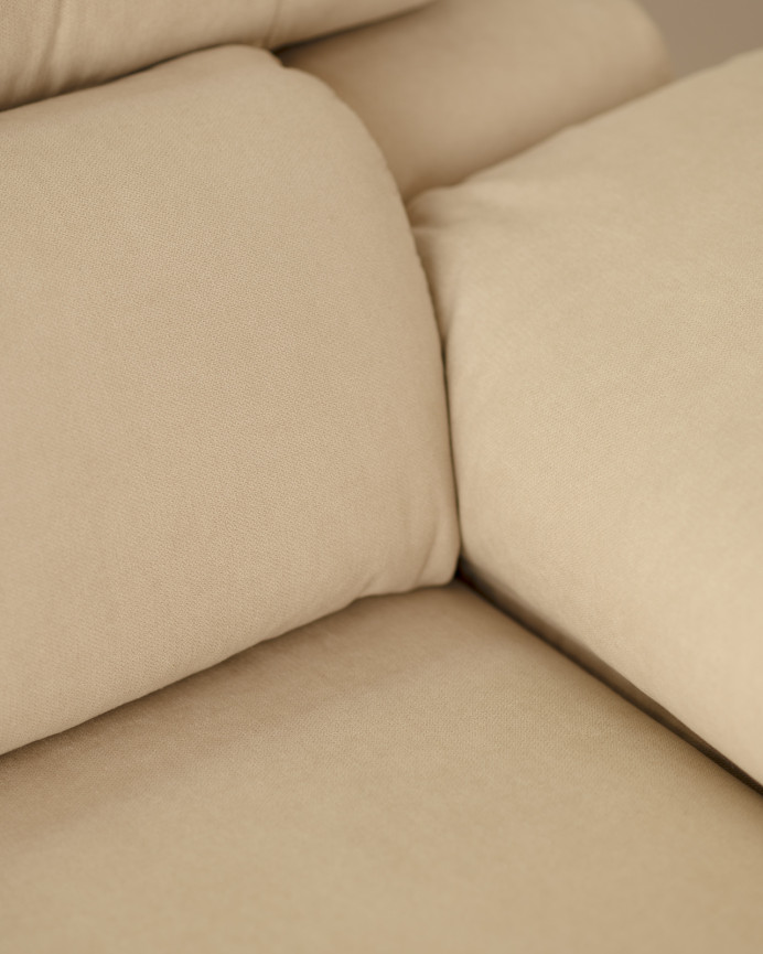Beige sofa in various sizes.
