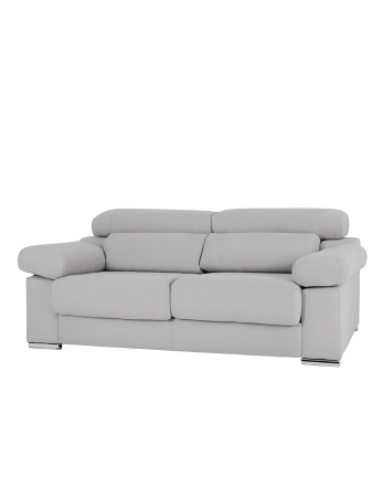 Light grey sofa available in various sizes.