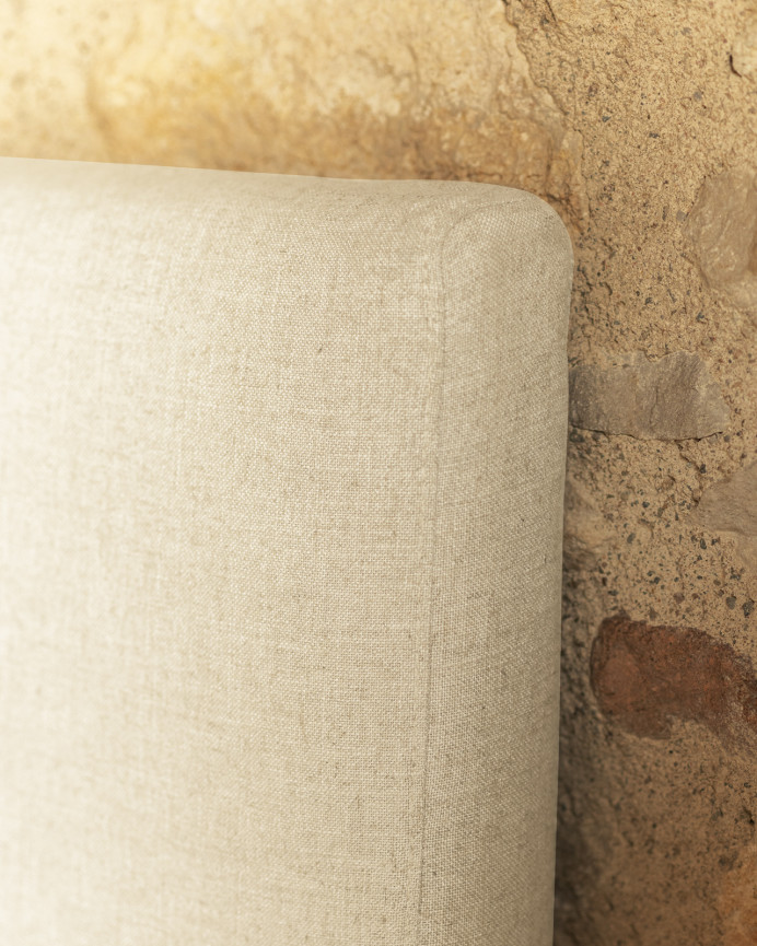 White linen headboard cover in various sizes
