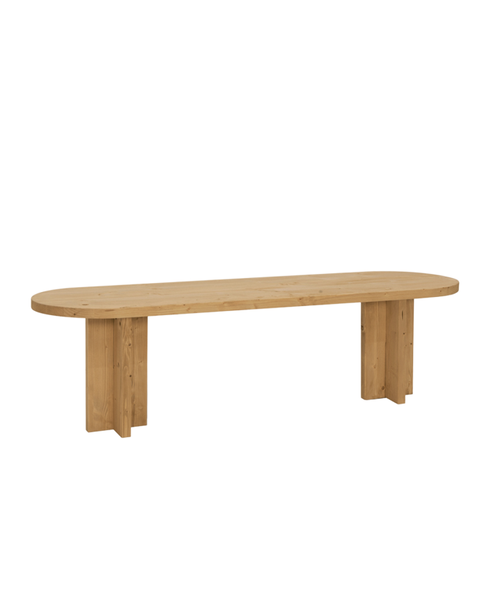Solid wood bank in medium oak tone of various sizes.
