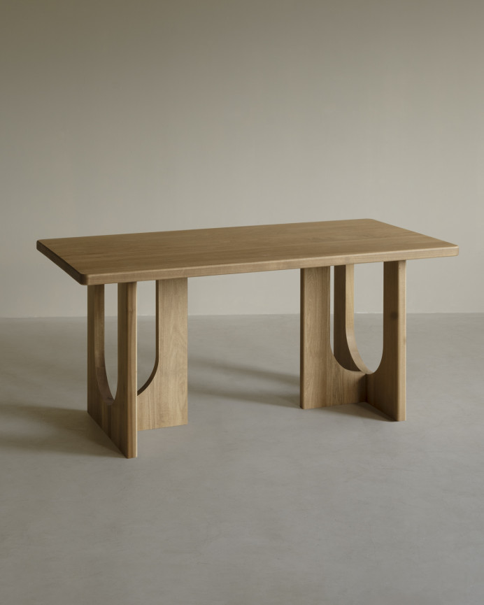 Solid poplar wood dining table available in various sizes