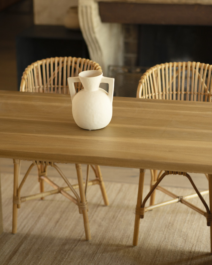 Solid poplar wood dining table available in various sizes