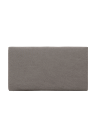 Upholstered headboard in dark gray color in various measurements.