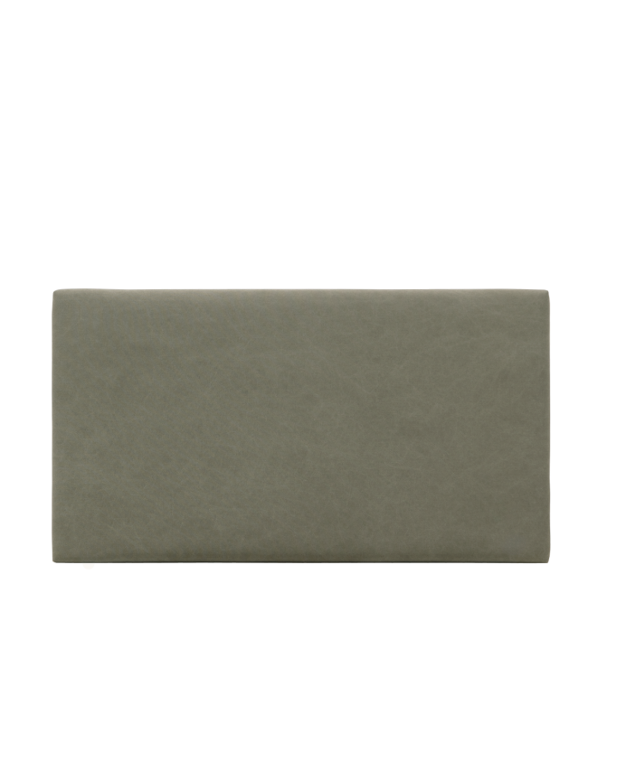 Upholstered headboard in green color available in various sizes