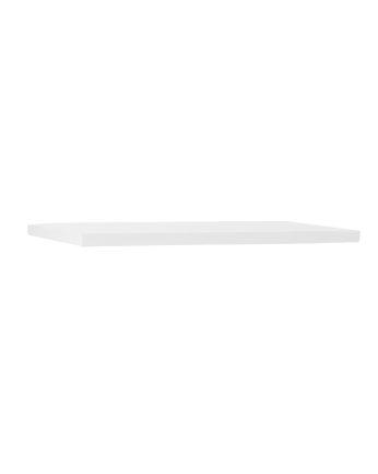 Solid wood floating shelf in white finish, various sizes