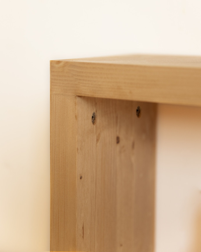 Solid wood TV stand in medium oak tone available in various sizes