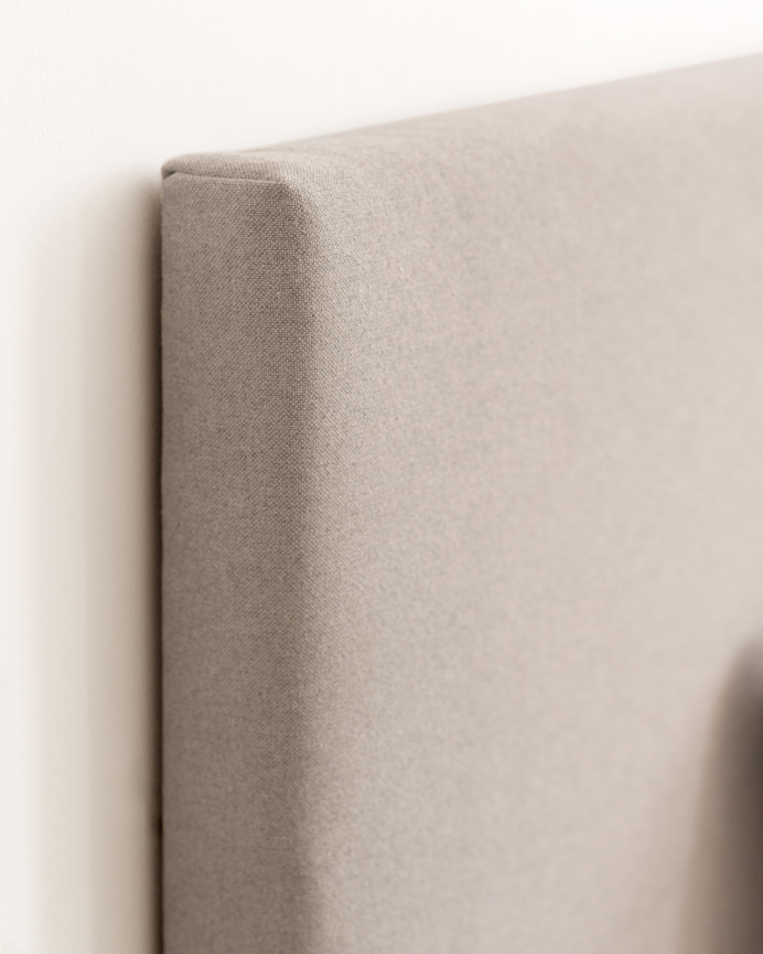 Upholstered cotton headboard in gray color available in various sizes