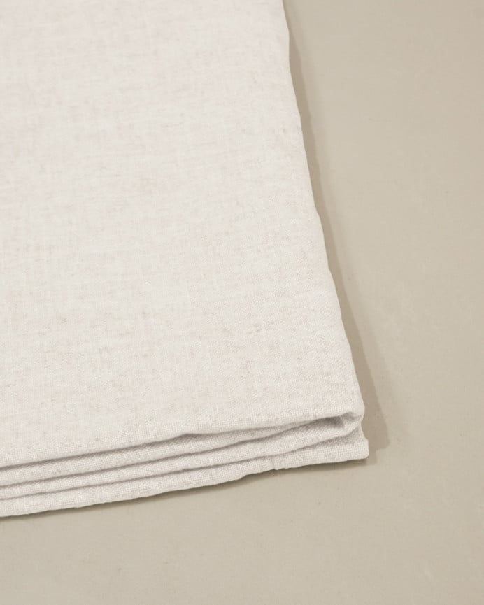 Upholstered headboard cover in white linen, available in various sizes