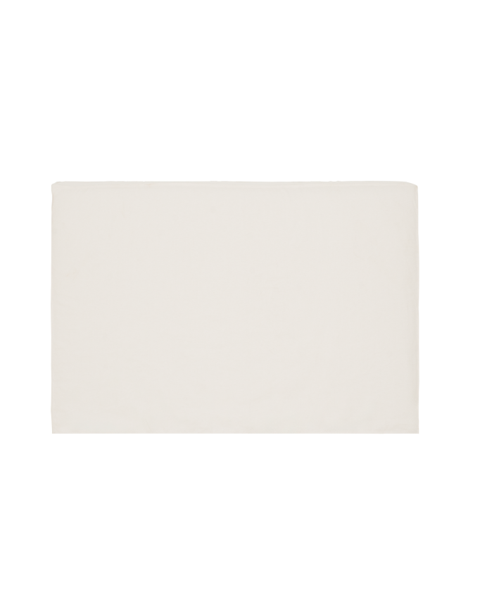 Upholstered headboard cover in white linen, available in various sizes
