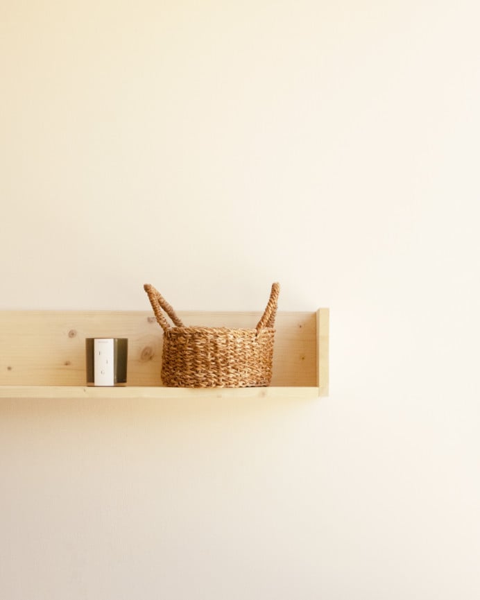 Solid wood bookcase in natural tone available in various sizes