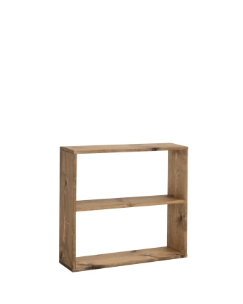 Solid dark oak wood shelf with 1 shelf