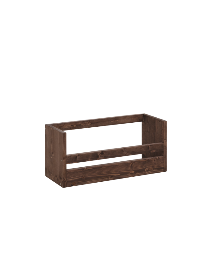 Solid walnut shoe rack shelf in various sizes