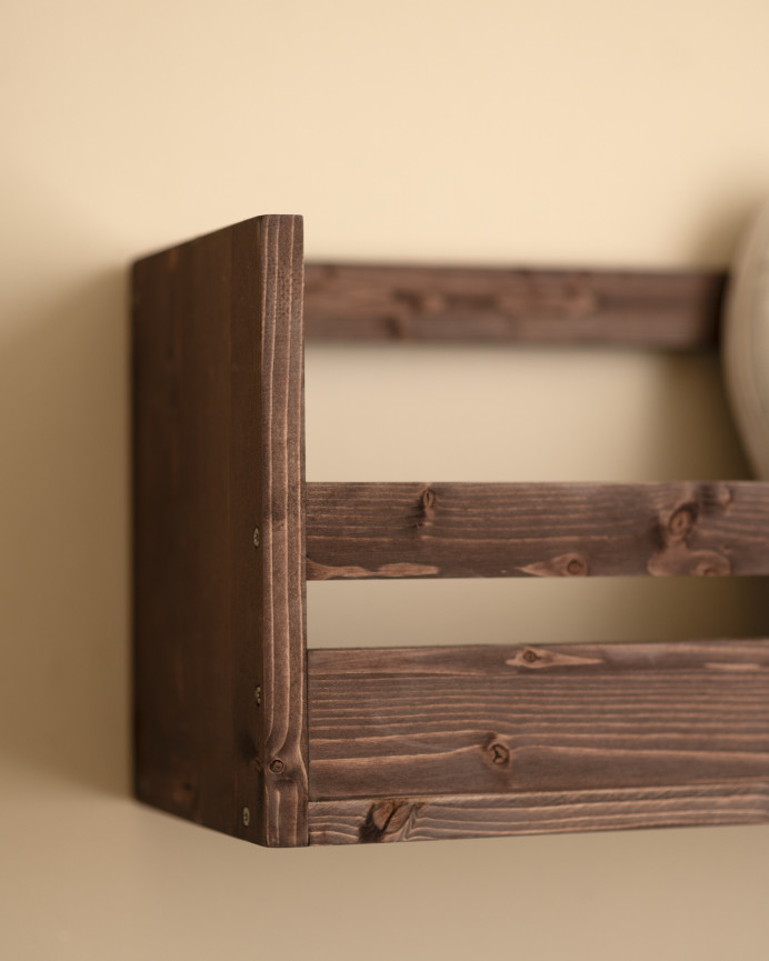 Solid walnut shoe rack shelf in various sizes