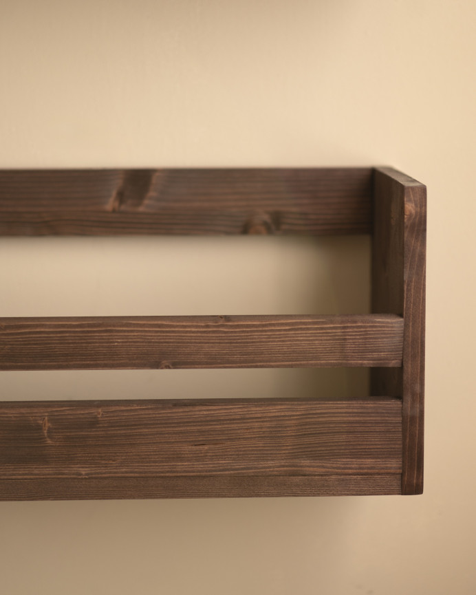 Solid walnut shoe rack shelf in various sizes