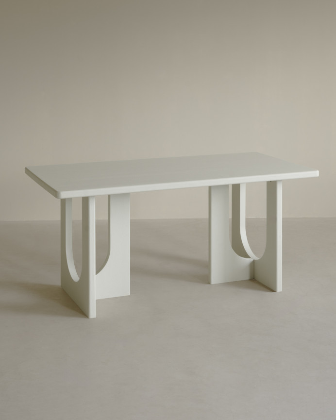 Microcement dining table in various sizes.