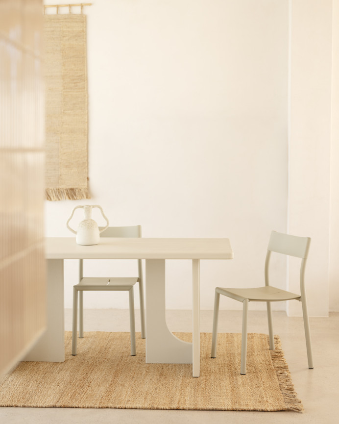 Microcement dining table in various sizes.