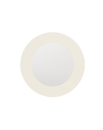 Round microcement mirror with a diameter of 90cm