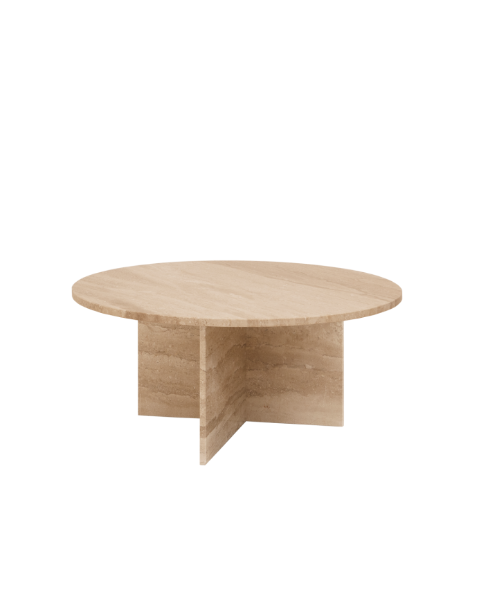 Round center table made of daino reale marble in various sizes.