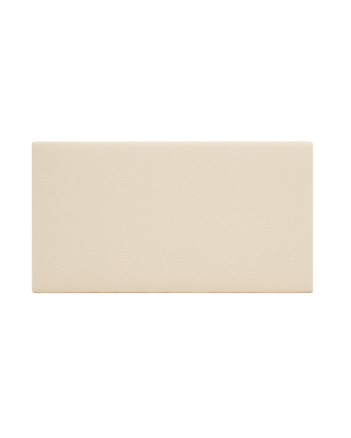 Upholstered cotton headboard in bone color available in various sizes.