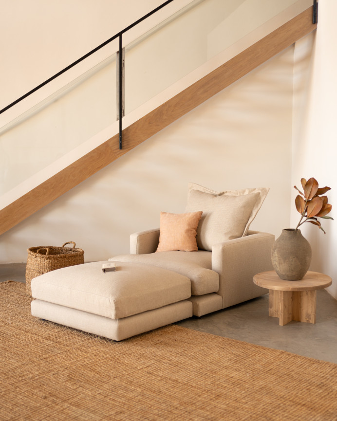 Beige puff tone of 96x80cm.