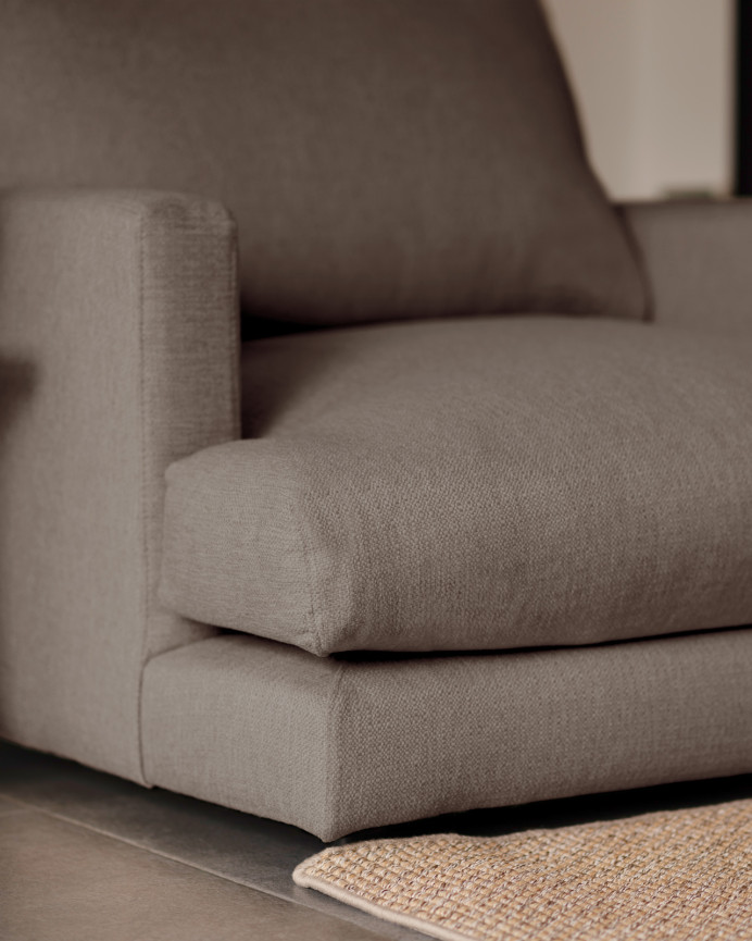 Dark grey armchair, 105cm.