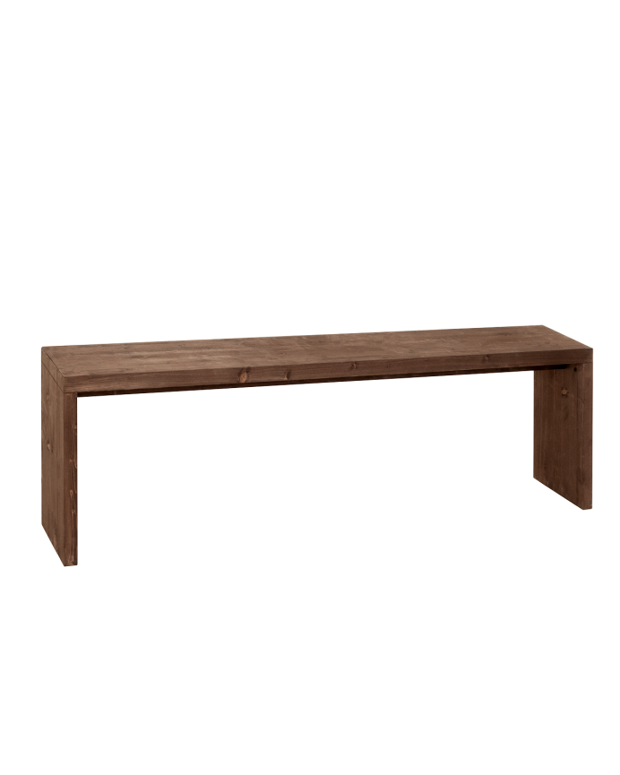 Solid walnut wood bench in various sizes
