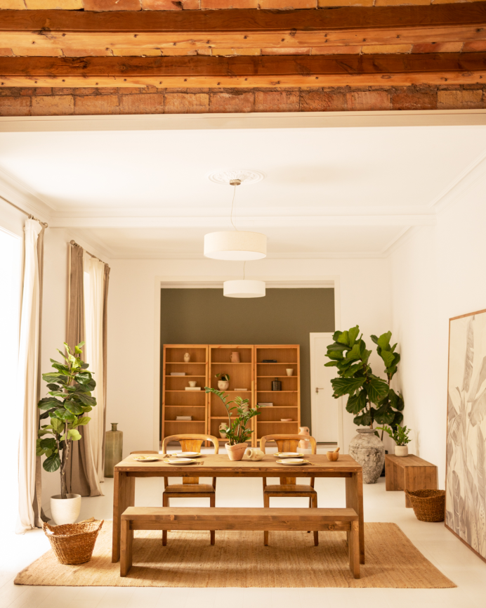 Solid wood bank in dark oak tone of various sizes