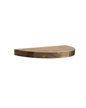 Solid wood floating nightstand in dark oak tone, measuring 3x40cm.