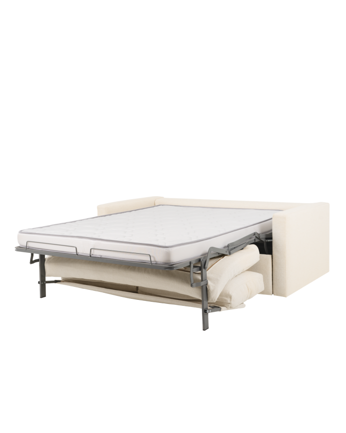White 185x95cm sofa bed