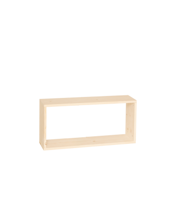 Solid wood auxiliary shelf in a natural tone