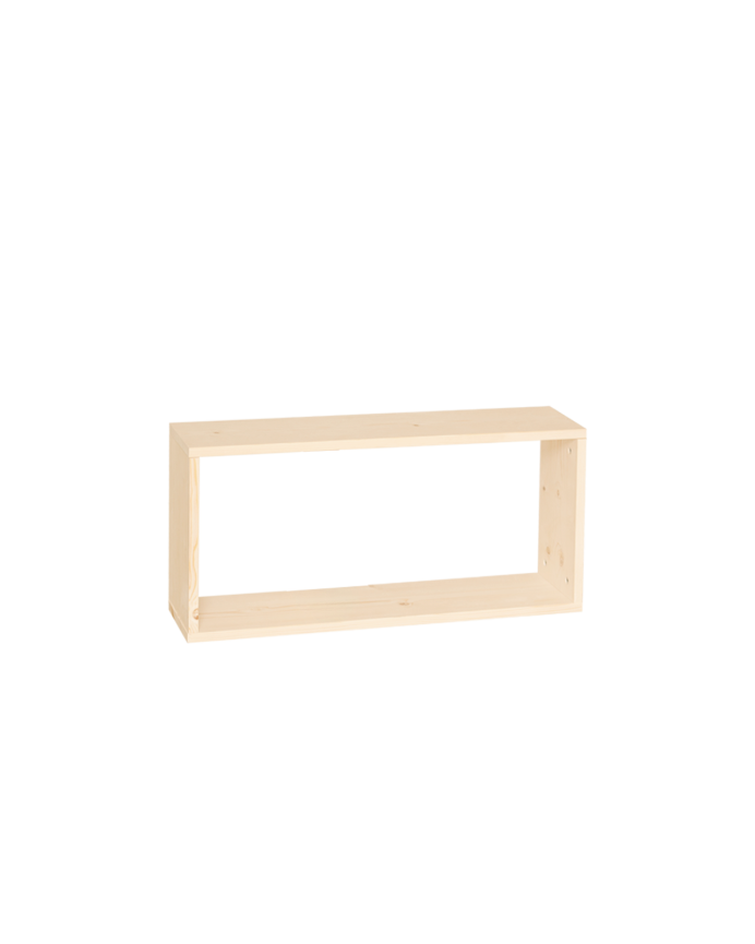 Solid wood auxiliary shelf in a natural tone