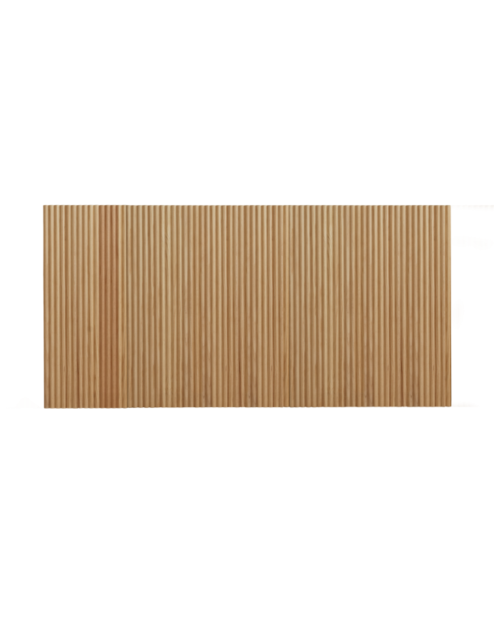 Solid wood headboard in medium oak tone of various sizes