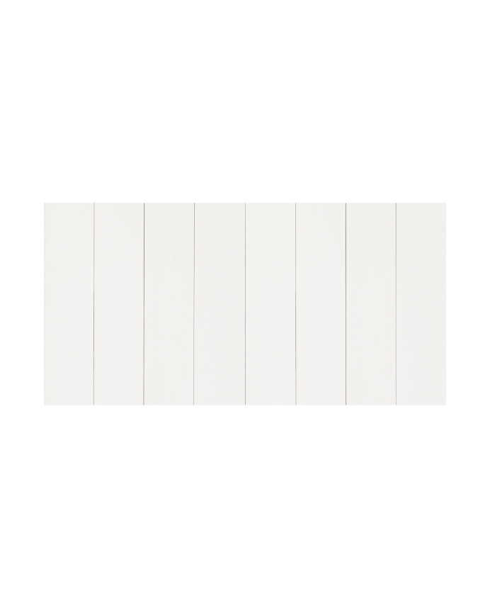 Solid wood headboard in white tone available in various sizes.
