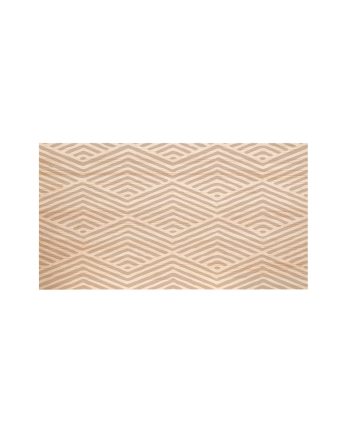 Solid wood headboard printed with the Pyramid II pattern in natural tone, available in various sizes.