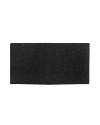 Upholstered headboard in plain black polyester in various sizes