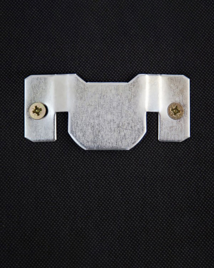 Upholstered polyester headboard with lavender-colored buttons available in various sizes