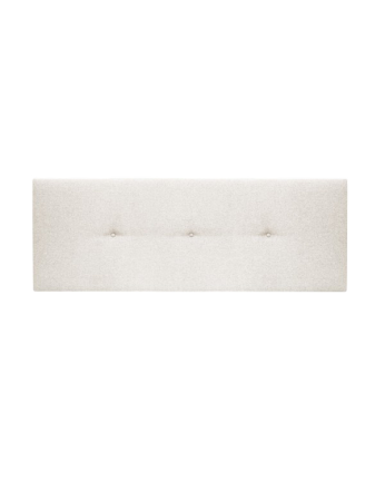 Upholstered polyester headboard with beige button details in various sizes.