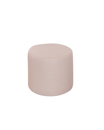 Puf en tono rosa de 44x42cm