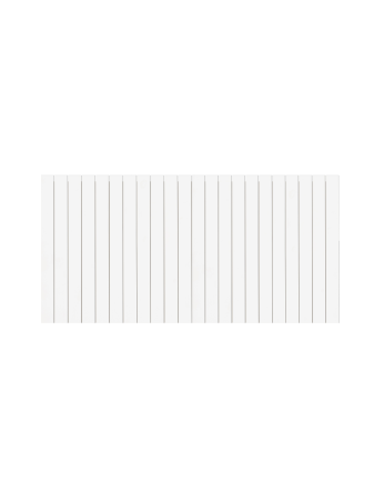 Solid wood white headboard available in various sizes.