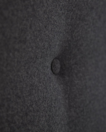 Cabecero tapizado de poliester botones en color negro de varias medidas