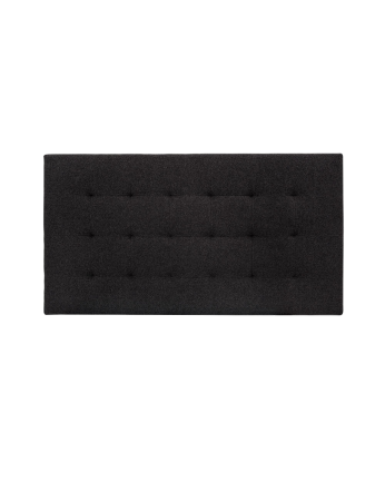 Cabecero tapizado de poliester pliegues en color negro de varias medidas