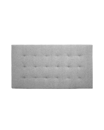 Cabecero tapizado de poliester pliegues en color gris de varias medidas