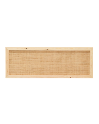 Cabecero de madera maciza y rafia en tono natural de varias medidas